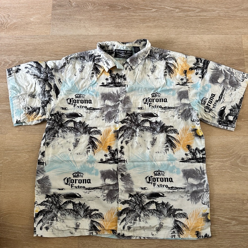 Corona Extra Men’s Hawaiian Shirt Newport Blue 2X